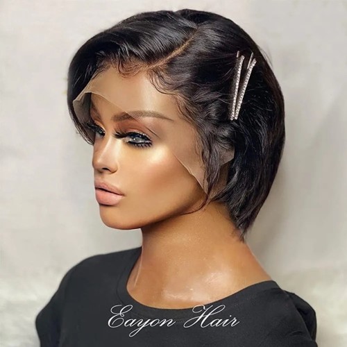 New Style 12A Pixie with Ear-to-Ear T lace 100% Human Hair