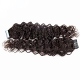 Water Wave Tape In Human Hair Extensions Remy Curly Skin Hair Extensions
