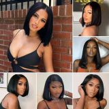 10A Human hair wigs BoB wigs straight