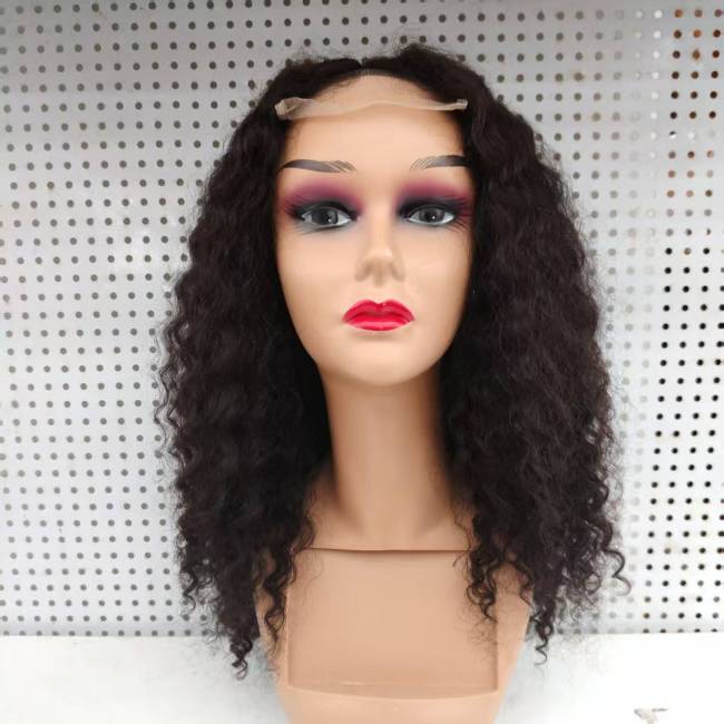 SDD 4*4 Closure Glueless Water Curly Wigs Brazilian human