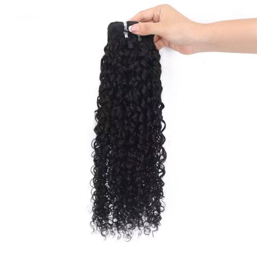 12A Double Drawn pixie curly Bundle human hair weft SDD hair bundle