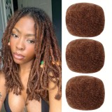 Afro Kinky Bulk Human Hair Medium Brown#4 Color 35G Tight