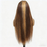 Highlight Ombre 4/27  Human Hair 180% Density P4/27# Cross-border wigs and headpieces