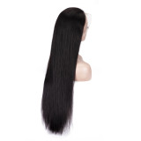 Glueless Wig 4*4lace, no glue, real human hair, straight hair, natural color, 100% human hair