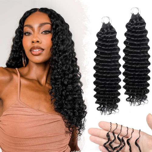 Human Crochet Hair for Black Women Deep Wave Cross-Border Human Crochet Hair