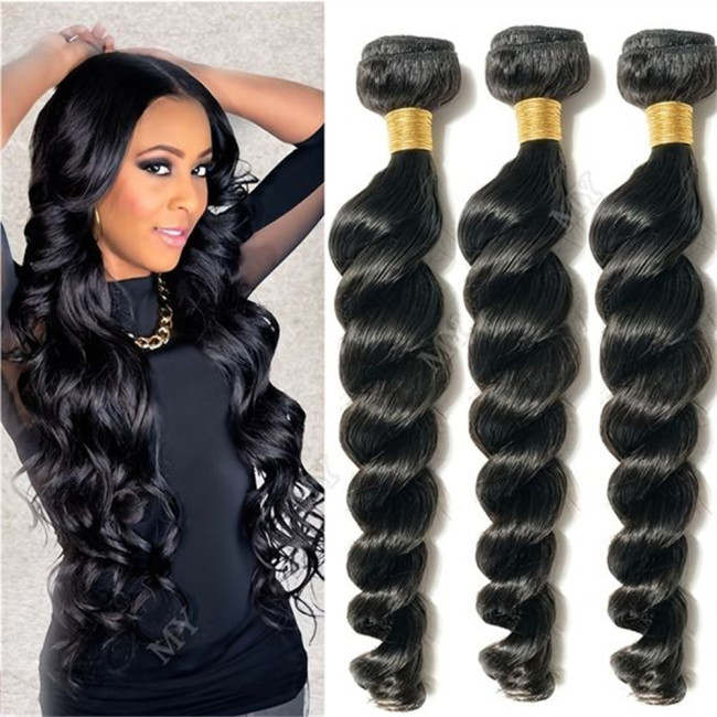 Loose wave extensions human hair bundles, real human hair wigs in stock, available for wholesale