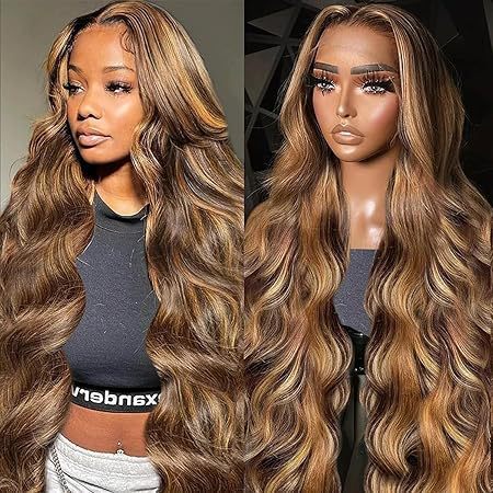 13*4 lace wigs real human hair wig 4/27 piano color body wave human hair