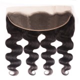 Brazilian 13*4 Frontal Lace Body Wave Human Hair Ear To Ear