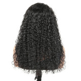 European and American wigs made of real human hair with bangs, kinky curly women's hairpieces, cross-border wholesale, foreign trade, celebrity style