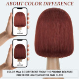 13x4 Reddish Brown Bob Wig Human Hair