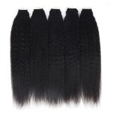 Afro Kinky Straight Tape In Human Hair Extensions for Women