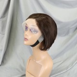 Color Pixie Cut Wig Short Bob Wigs Straight Human Hair Wigs
