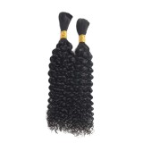 Full human hair bundles, kinky curl natural color hair bundles, braiding human hair bulk