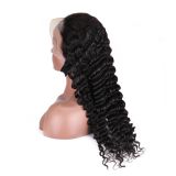 13*4 front lace human hair wig, voluminous deep waves, cross-border bestseller, new human hair wig, hot-selling product