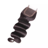 Brazilian human hair block HumanHairBodyWave4*4InchLaceClosure fluffy hand-woven