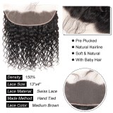 Brazilian Human Hair Water Wave Lace Frontal Closure13x4
