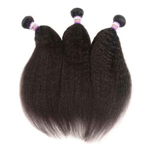 9ABrazilianVirginHumanHairYakiKinkyStraightHair Real Hair European and American Brand