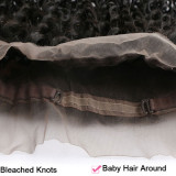 Kinky Curly 360 Lace front frontal closure 360 human hair piece