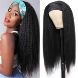 Machine-made headband human hair wigs