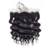 loosedeep13*4Lacetopfrontalhumanhairwig real human hair curtain hairpiece real hair