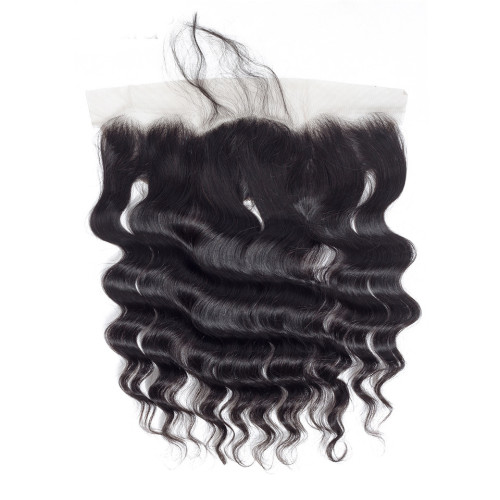 loosedeep13*4Lacetopfrontalhumanhairwig real human hair curtain hairpiece real hair