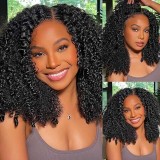 13*4frontal supper double drawn 300%density Curly Wig