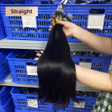 European and American cross-border wigs, real human hair, fish line hair extensions, hair bundles, seamless hair extensions for women, real human hair
