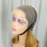 Bone Straight Lace Frontal Wig Short Bob 1b/30 Human Hair