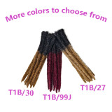 Realistic short hair wig 0.6cm handmade dreadlocks cosplay black braids reggae Dreadlocs