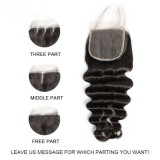 Manufacturer's supply: 4x4 deep wave lace hand-woven human hair wig accessories, European and American cross-border, African, Xuchang in stock