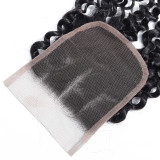 4*4 Brazilian Kinky Curly Lace Frontal Closure Human Hair