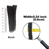 Realistic short hair wig 0.6cm handmade dreadlocks cosplay black braids reggae Dreadlocs