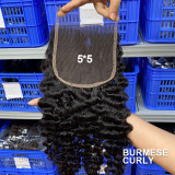 European and American cross-border human hair wigs 5*5 HD lace closure human hair wigs