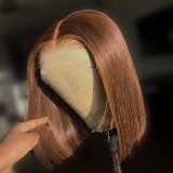 13*4frontal 7inch straight Bob 100%human hair