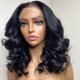 12A Double Drawn Human hair 4*4 Lace Body Wave 300% density