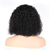 Real human hair Kinky Curly BOB Wig Human Hair 5x5 Lace Closure Cross-border 5x5 Wig