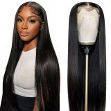 European and American wigs made of real human hair, 13x6 lace front, straight hair, women's headgear, cross-border wholesale