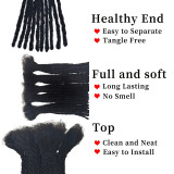 Real human hair dreadlock wig, cos dreadlock, hand-twisted double-strand braid