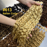 Italian curly boho braids human hair color bundles