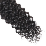 Brazilian 4*4 water wave lace closure real human hair piece with water wave curls
