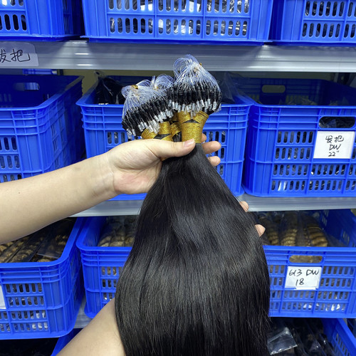 European and American cross-border wigs, real human hair, fish line hair extensions, hair bundles, seamless hair extensions for women, real human hair