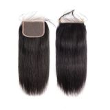 4x4Transparent HD swissLace Closure Straight  huamn hair wig
