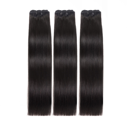 12A double drawn bundles human hair wig 100g Peruvian human hair
