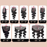Real human hair wig 13*4 Swiss transparent lace closure human hair wig