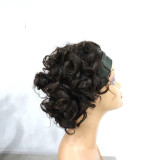Headband Loose wave Short Curly Wigs Human Hair