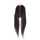 KIMK2*6 lace closure Brazilian human hair closure middle parting hair block real human hair