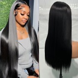 SDD 300%density 13*4 frontal Double Drawn Straight Bob Wig