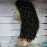 13*4frontal supper double drawn 300%density pixie curly wig