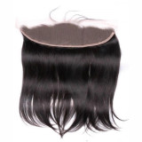 13*4 HD transparent lace straight human hair frontal