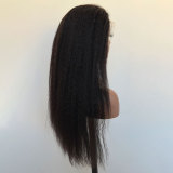 13X4 Yaki wigs Human Hair foreign trade wig front lace real human hair yaki wig cap